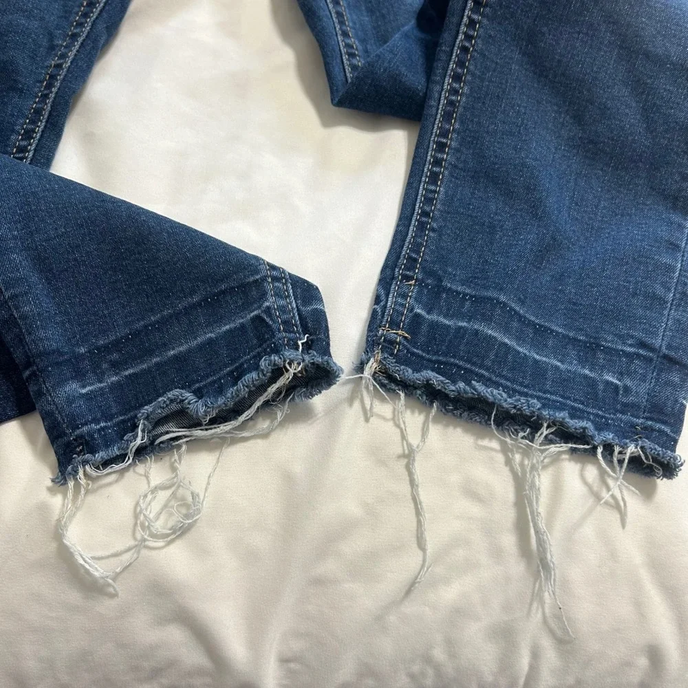 Buffalo David Bitton Womens‎ Rip and Repair Mid-Rise Skinny Size 6/28